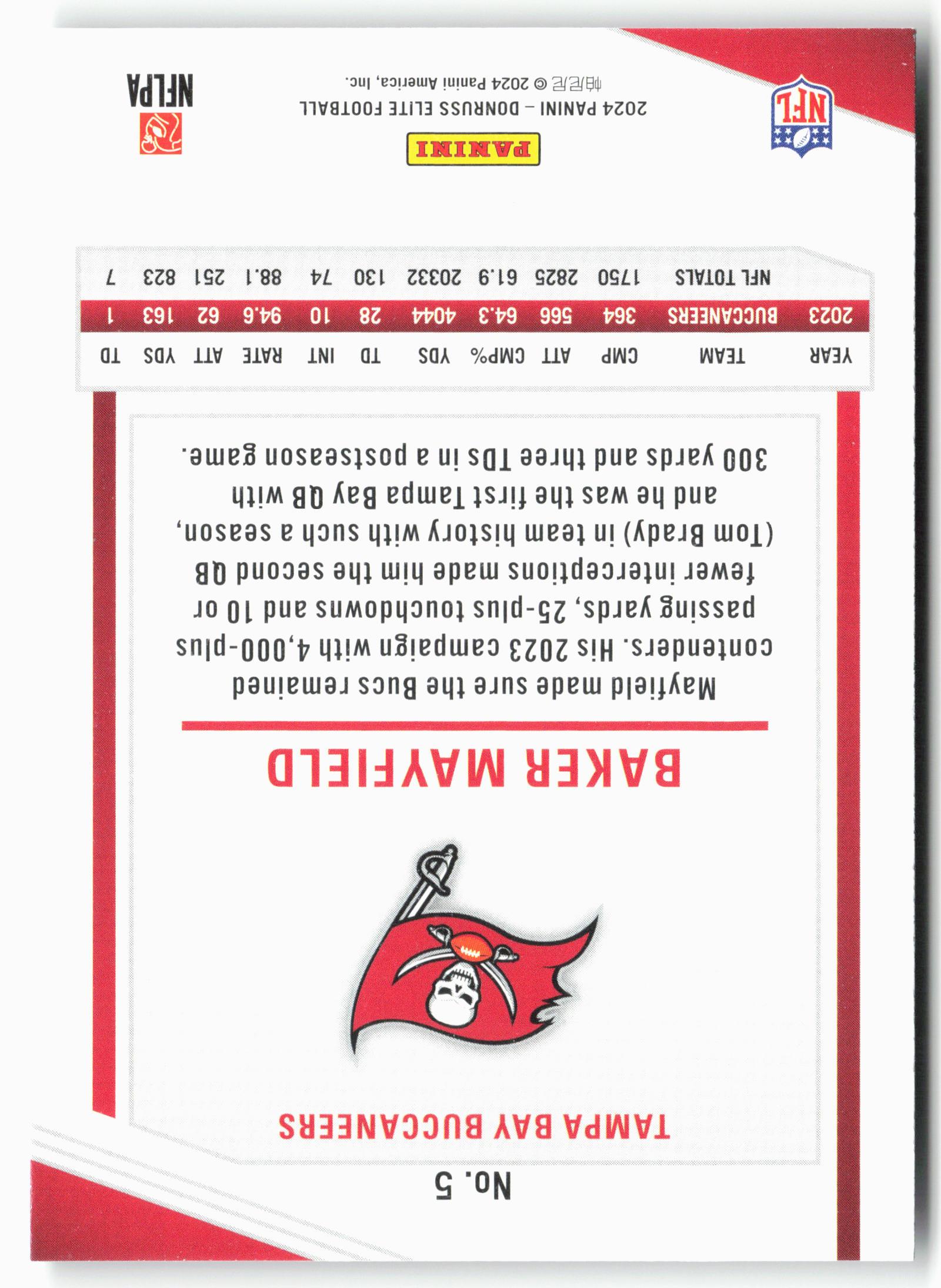 2024 Donruss Elite #5 Baker Mayfield