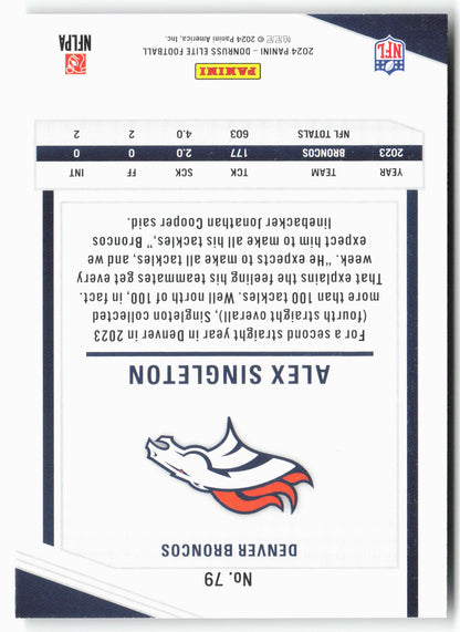 2024 Donruss Elite #79 Alex Singleton