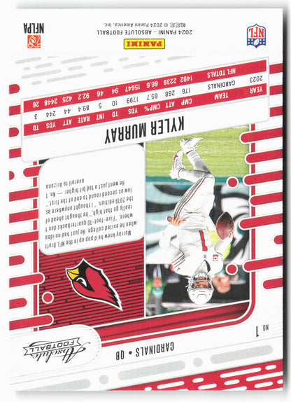 2024 Panini Absolute #1 Kyler Murray Black