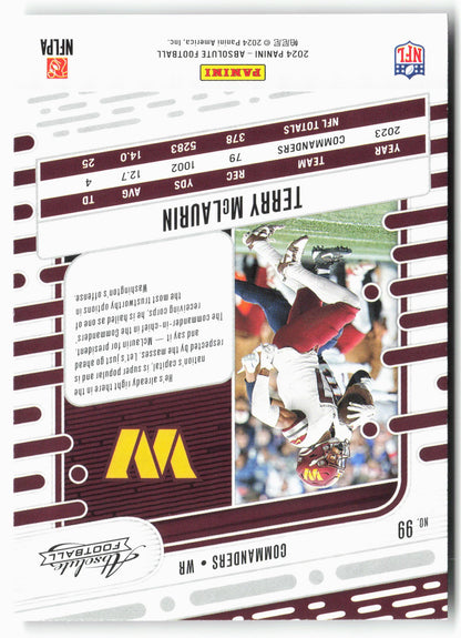2024 Panini Absolute #99 Terry McLaurin