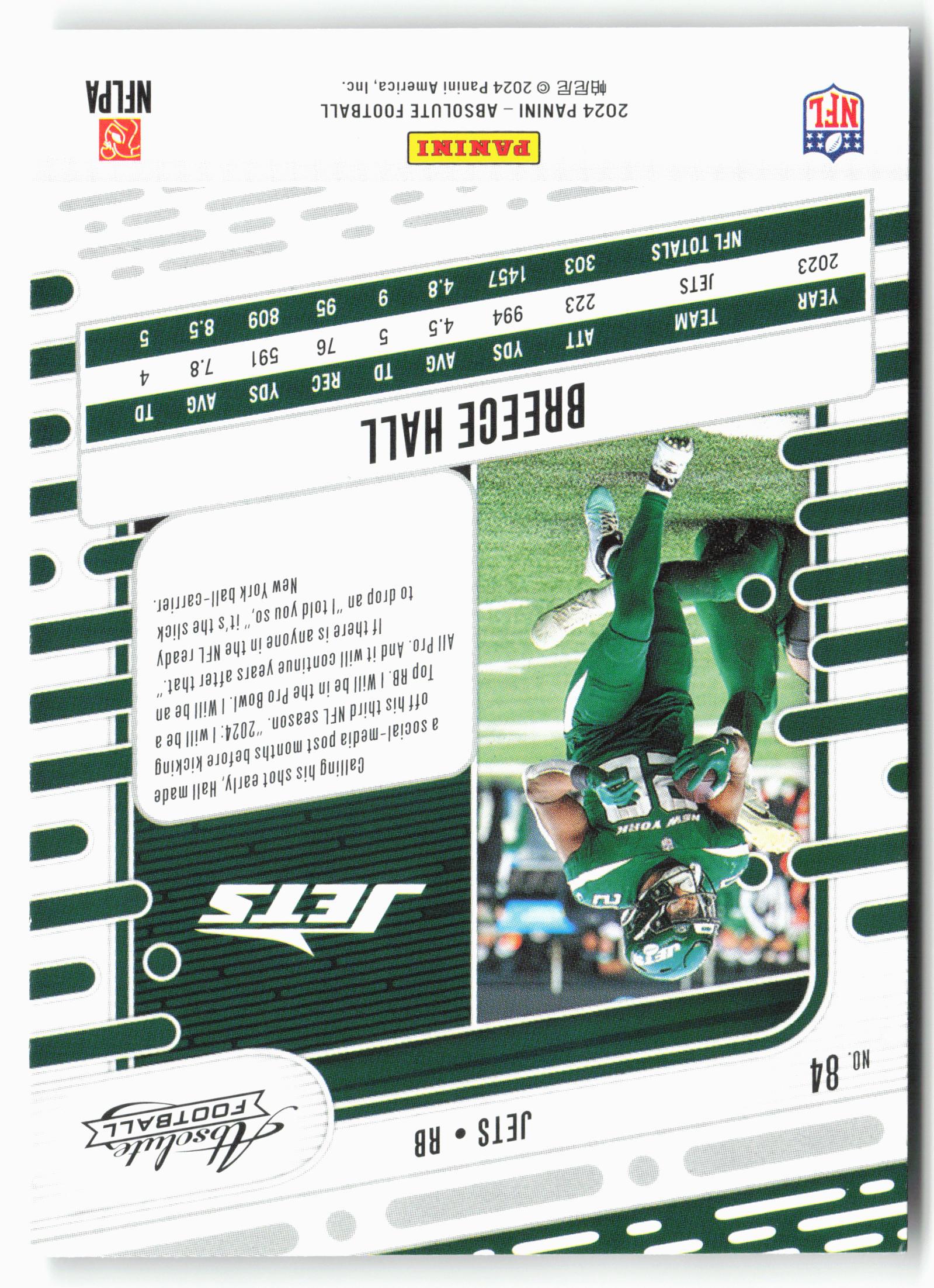 2024 Panini Absolute #84 Breece Hall Retail