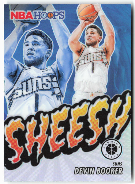 2023-24 Panini Premium Stock #7 Devin Booker Sheesh Silver Prizm