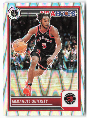 2023-24 Panini Premium Stock #105 Immanuel Quickley Seismic Prizm