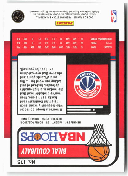 2023-24 Panini Premium Stock #175 Bilal Coulibaly