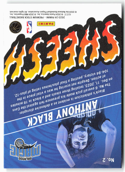 2023-24 Panini Premium Stock #2 Anthony Black Sheesh