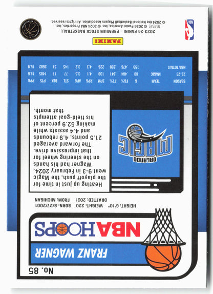 2023-24 Panini Premium Stock #85 Franz Wagner