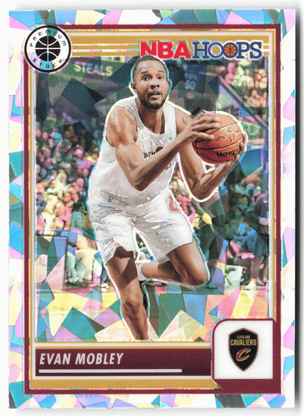 2023-24 Panini Premium Stock #115 Evan Mobley Ice Prizm