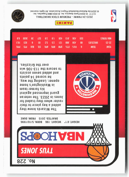 2023-24 Panini Premium Stock #228 Tyus Jones