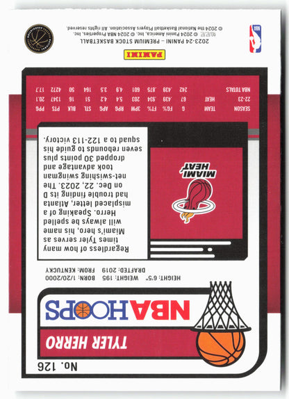 2023-24 Panini Premium Stock #126 Tyler Herro