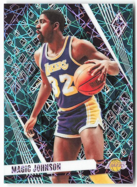 2023-24 Panini Phoenix #80 Magic Johnson Phoenix Teal Lazer