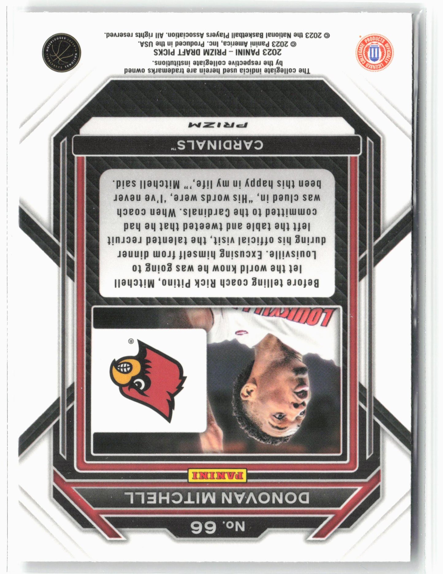 2023 Panini Prizm Draft Picks #66 Donovan Mitchell Choice Tiger Stripe