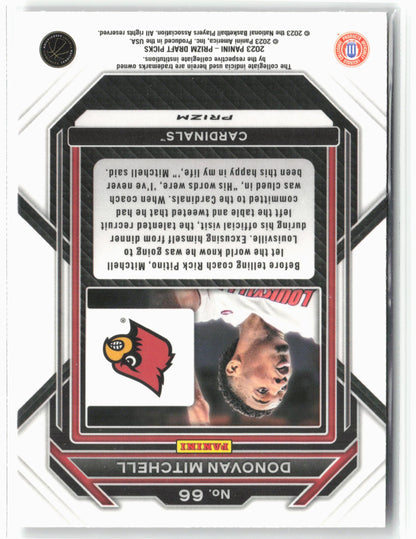 2023 Panini Prizm Draft Picks #66 Donovan Mitchell Choice Tiger Stripe