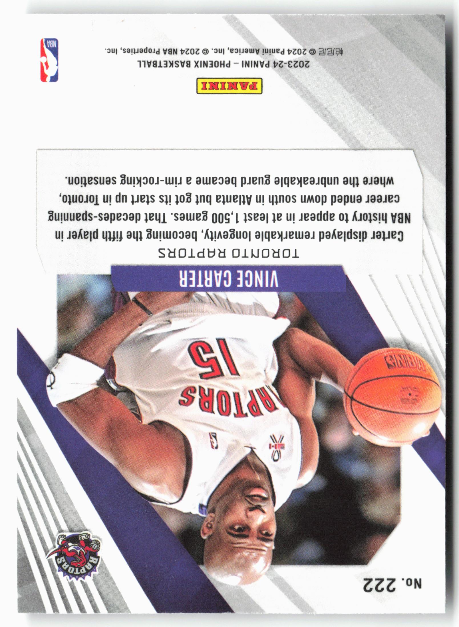 2023-24 Panini Phoenix #222 Vince Carter