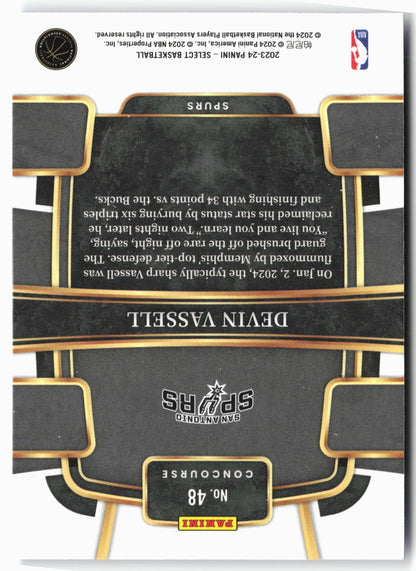 2023-24 Panini Select #48 Devin Vassell Blue (Retail Base)