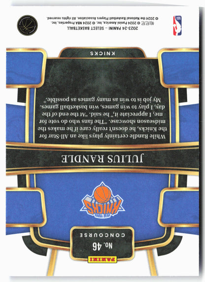 2023-24 Panini Select #46 Julius Randle Blue (Retail Base)