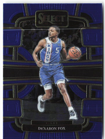 2023-24 Panini Select #49 De'Aaron Fox Blue (Retail Base)