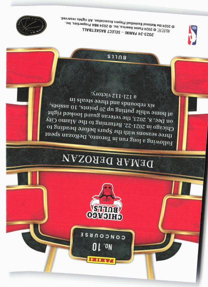 2023-24 Panini Select #10 DeMar DeRozan Blue (Retail Base)