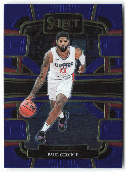 2023-24 Panini Select #14 Paul George Blue (Retail Base)