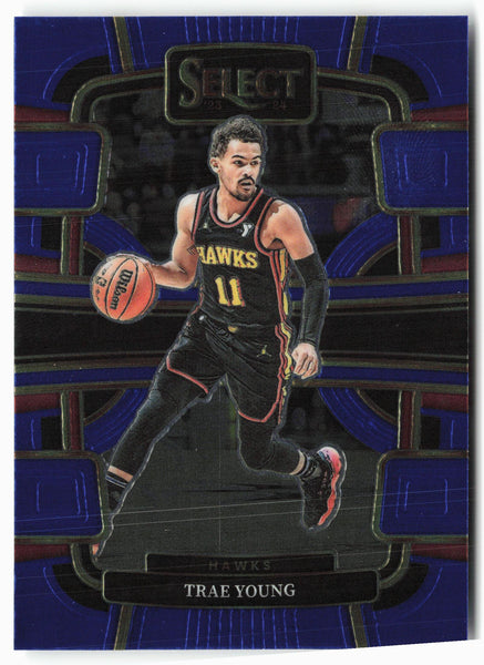 2023-24 Panini Select #43 Trae Young Blue (Retail Base)