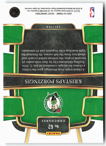
2023-24 Panini Select #62 Kristaps Porzingis Blue (Retail Base)