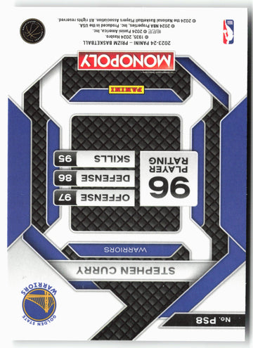 
2023-24 Panini Prizm Monopoly #PS8 Stephen Curry All-Star