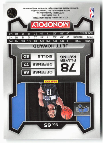 
2023-24 Panini Prizm Monopoly #65 Jett Howard