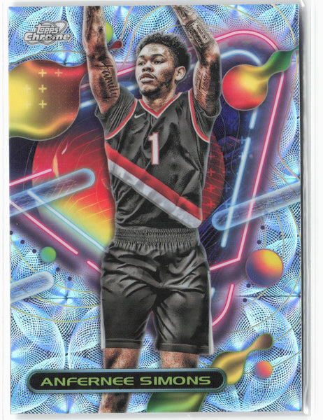 2023-24 Topps Chrome Cosmic #104 Anfernee Simons Nucleus Refractors