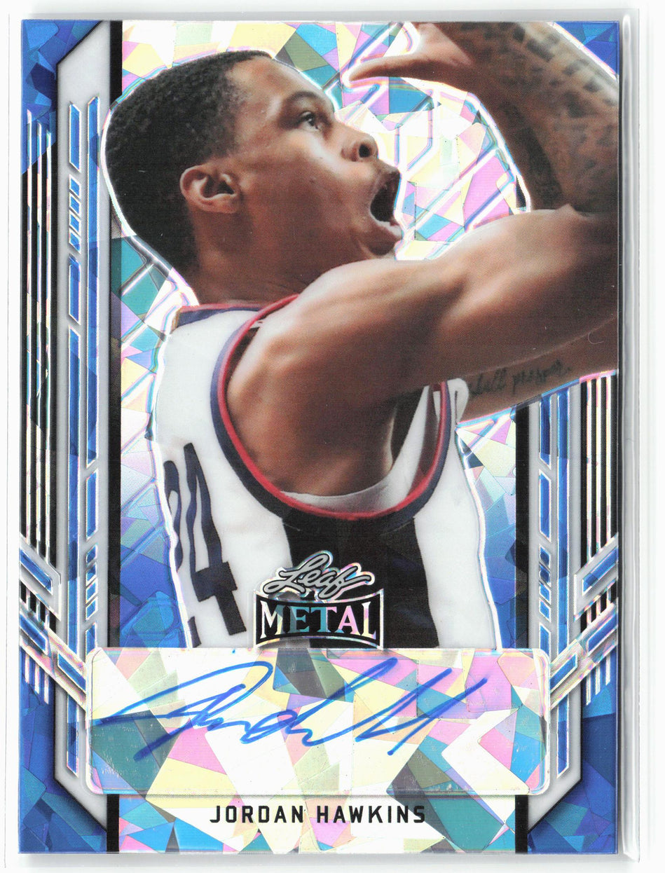 2021-22 Leaf Metal #BA-JH3 Jordan Hawkins Blue Crystal