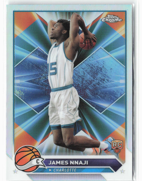 2023-24 Topps Chrome #173 James Nnaji Refractors