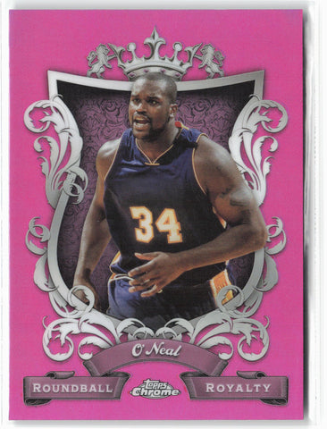 2023-24 Topps Chrome #RR-14 Shaquille O'Neal Roundball Royalty Refractor Pink