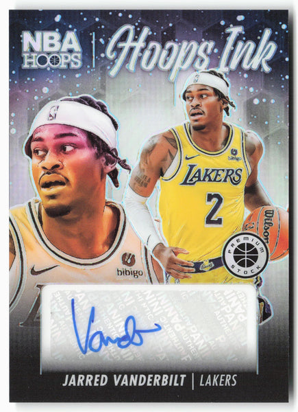 2023-24 Panini Premium Stock #TBD Jarred Vanderbilt Hoops Ink Autographs