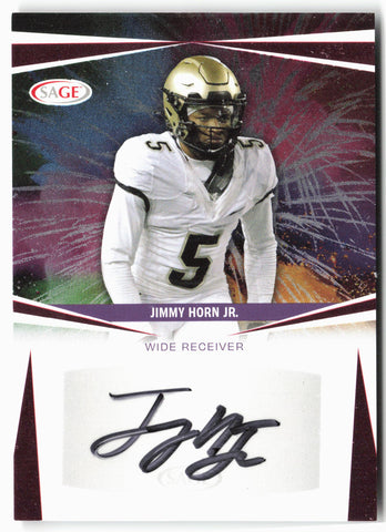 2025 SAGE HIT Low Series #A-JHJ Jimmy Horn Jr. Autographs Red