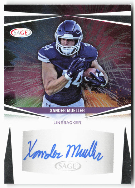 2025 SAGE HIT Low Series #A-XM Xander Mueller Autographs Silver