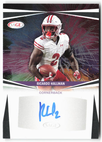 2025 SAGE HIT Low Series #A-RH2 Ricardo Hallman Autographs Silver