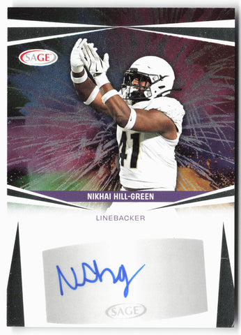 2025 SAGE HIT Low Series #A-NHG Nikhai Hill-Green Autographs Silver