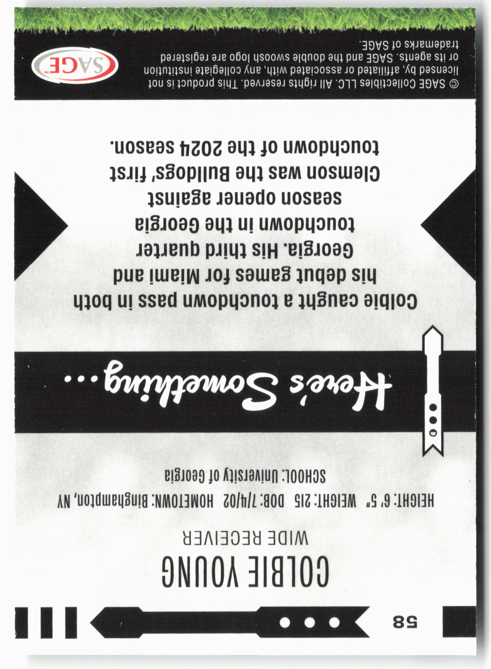 2025 SAGE HIT Low Series #58 Colbie Young