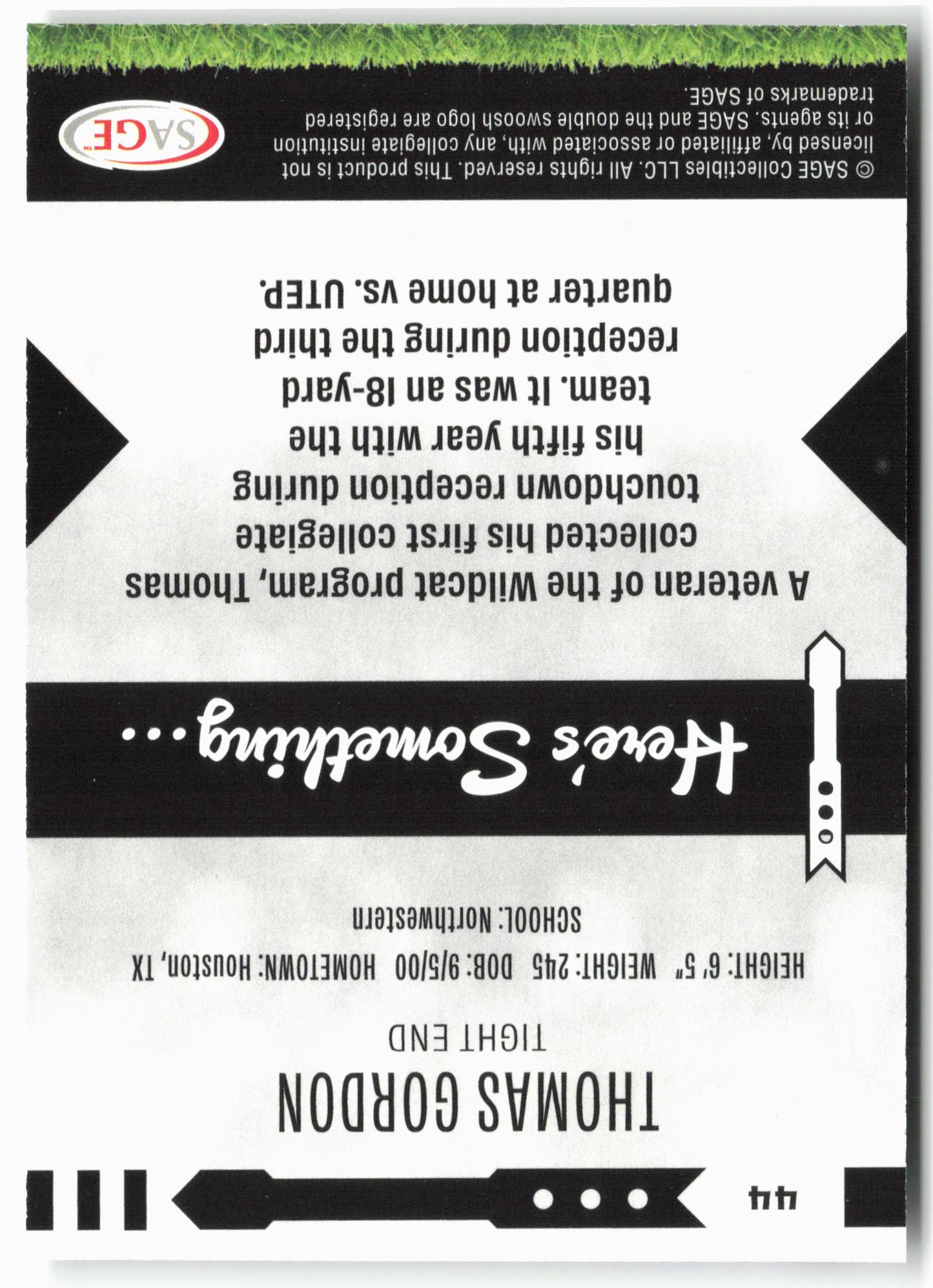 2025 SAGE HIT Low Series #44 Thomas Gordon