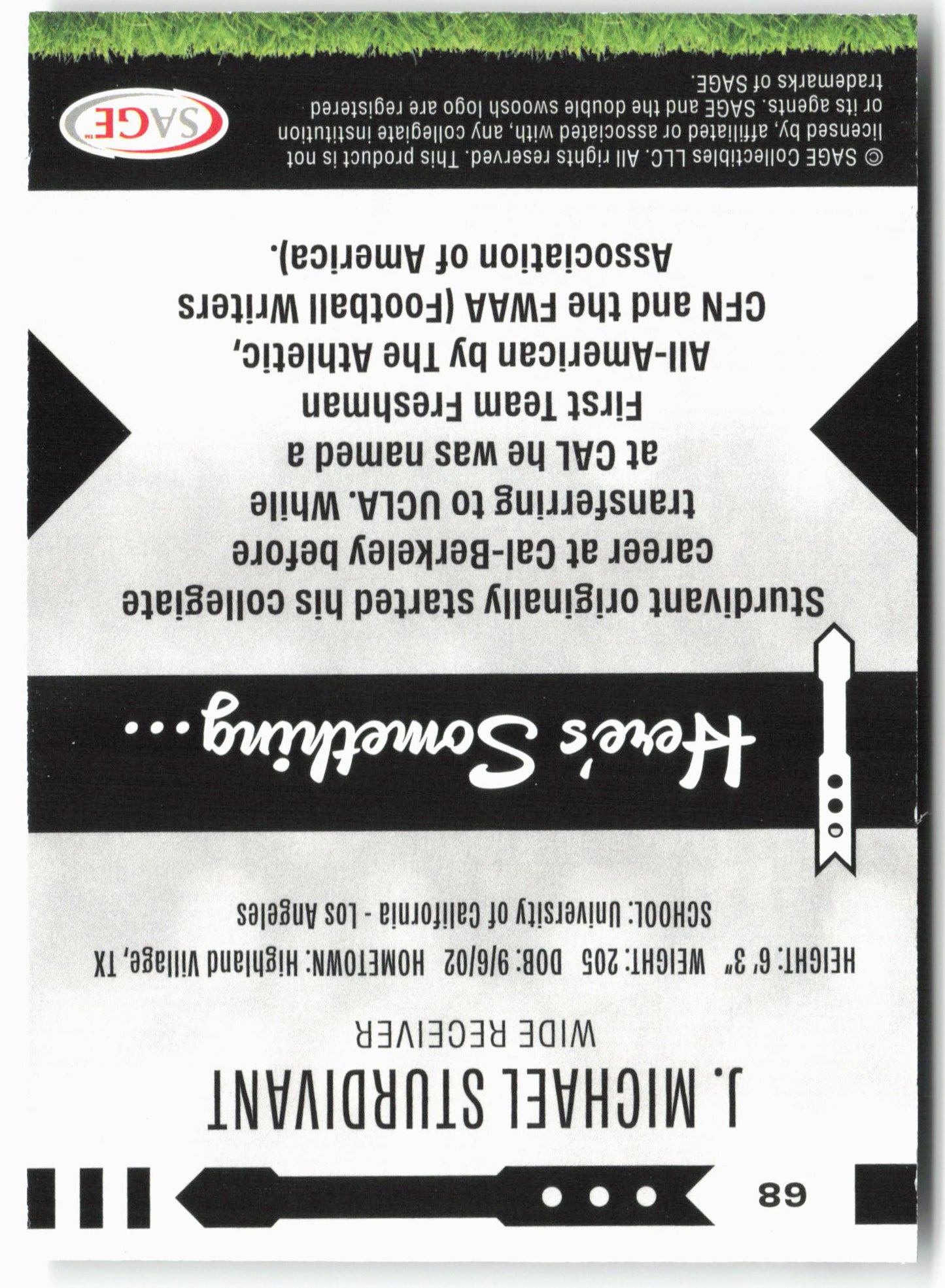 2025 SAGE HIT Low Series #68 J. Michael Sturdivant