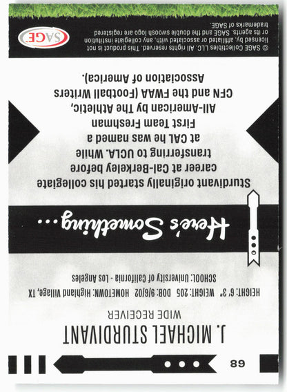 2025 SAGE HIT Low Series #68 J. Michael Sturdivant