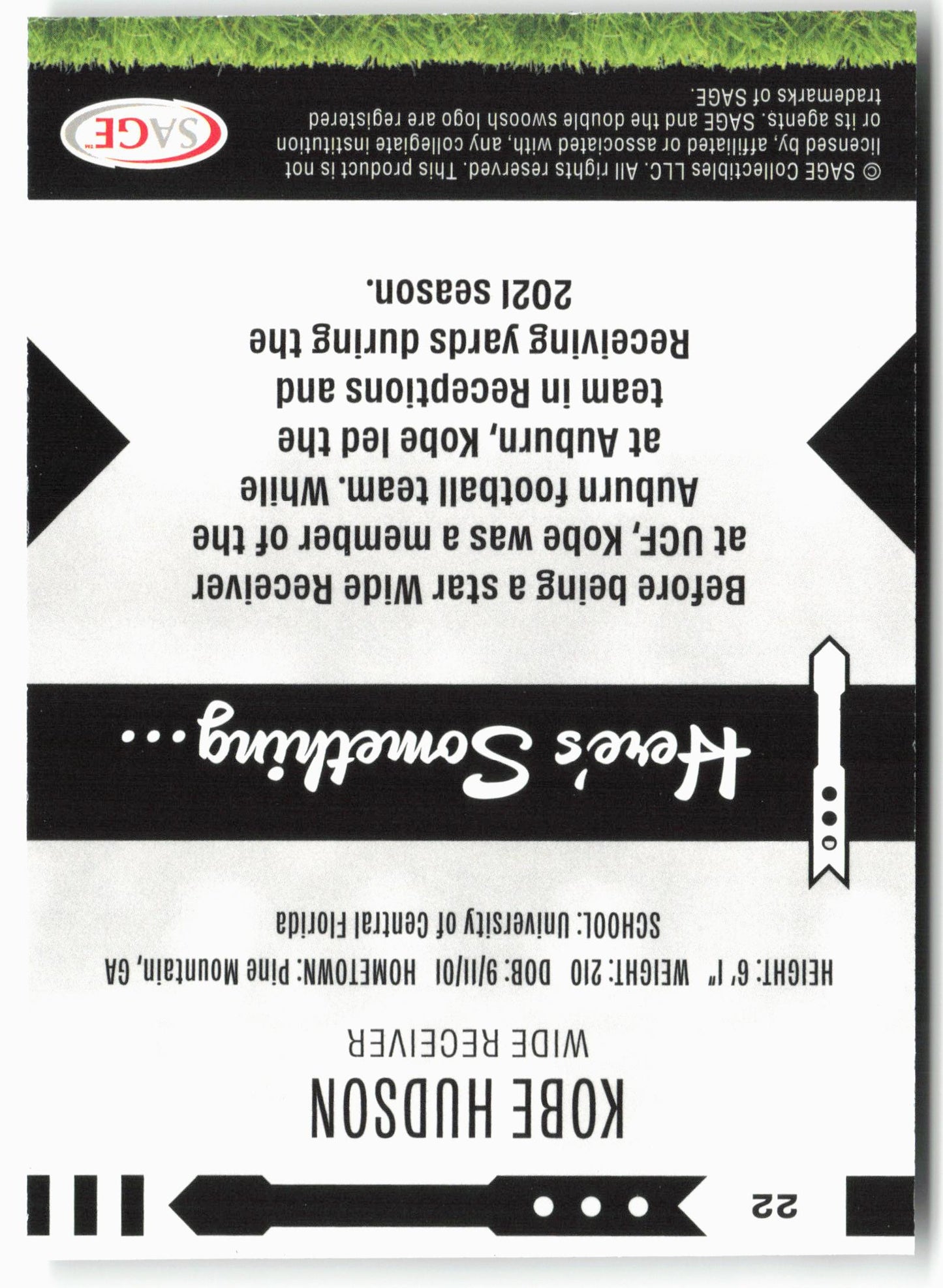 2025 SAGE HIT Low Series #22 Kobe Hudson Gold