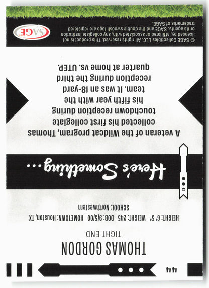 2025 SAGE HIT Low Series #44 Thomas Gordon Gold