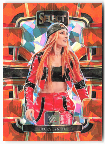 2024 Panini Select WWE #88 Becky Lynch Orange Ice Prizms