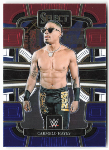 2024 Panini Select WWE #14 Carmelo Hayes Red and Blue