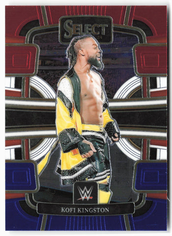 2024 Panini Select WWE #90 Kofi Kingston Red and Blue