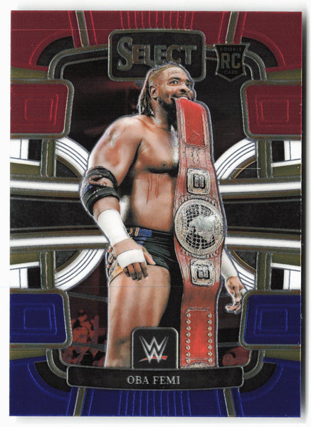 2024 Panini Select WWE #38 Oba Femi Red and Blue