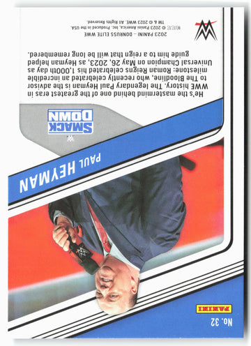 
2023 Donruss Elite WWE #32 Paul Heyman