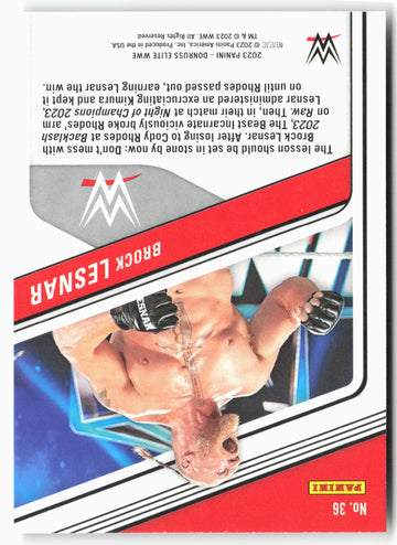
2023 Donruss Elite WWE #36 Brock Lesnar