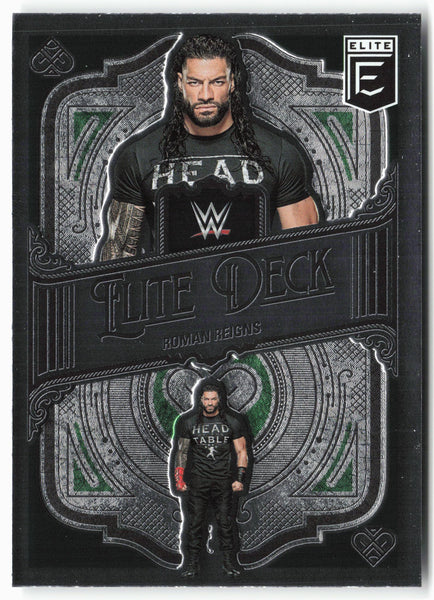 2023 Donruss Elite WWE #1 Roman Reigns Elite Deck Green