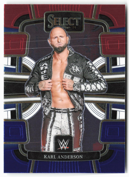 2024 Panini Select WWE #64 Karl Anderson Red and Blue