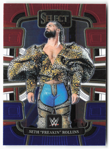 2024 Panini Select WWE #52 Seth “Freakin” Rollins Red and Blue